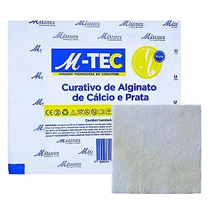 Curativo Alginato de Cálcio e Prata 10cm x 10cm Missner Unidade