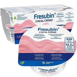 Fresubin 2 Kcal Creme Frutas 125g Fresenius Suplemento Hipercalórico - KIT 4 unidades