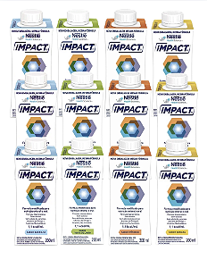 KIT 12 - IMPACT 200ML NESTLE (SABORES VARIADOS)