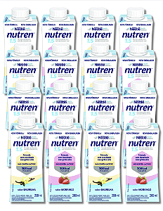 KIT 12 - NUTREN 1.5 200ML NESTLE (SABORES VARIADOS)