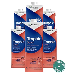 Trophic Soya 1L Prodiet Nutrição Enteral Normocalórico - Kit 6 Unidades