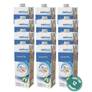 Dianutri 1L Nutrimed Nutrição Enteral Controle Glicêmico - Kit 12 Unidades