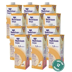 Nutrison Soya 1L Nutrimed – Dieta Enteral Normocalórica 1.2 kcal/ml- Kit 12 Unidades