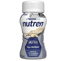 Nutren Ultra Baunilha 125mL Nestle Suplemento Hiperproteico 20g Proteina