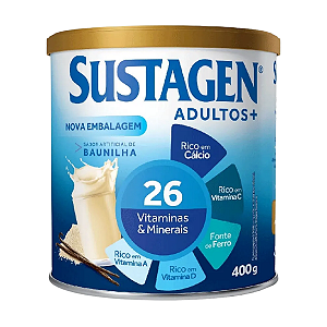 Sustagen Adultos+ Baunilha 400g Mead Johnson Suplemento Alimentar em Pó