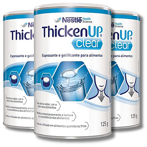 Kit 3 Thicken Up Clear 125g Nestlé Espessante Alimentar