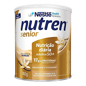 Nutren Senior Baunilha 740G Nestlé Complemento Alimentar
