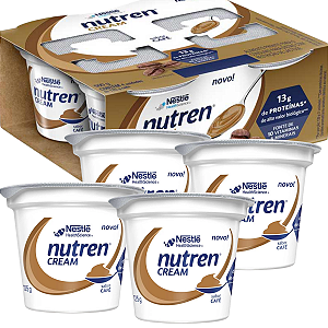 Nutren Cream Café 4 x 125g Nestlé Suplemento Hipercalórico e Hiperproteico