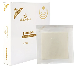 Curativo Fibra de Alginato De Cálcio 10x10cm Vitamedical Unidade