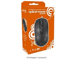 MOUSE USB OPTICO KMEX MO-M236 PRETO