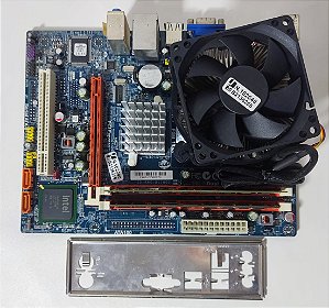 PLACA MAE ASUS ECS G41T-M7 C/PROC. CORE2 DUO E7400 8GB DDR3