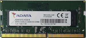 MEMORIA NOTE 4Gb DDR4 3200 ADATA