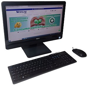COMPUTADOR ALL IN ONE DELL INSPIRON 20 INTEL CORE I3 7100U -8Gb -SSD 240Gb