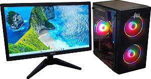 COMPUTADOR GAMER INTEL XEON E5 2660 VX -SSD 480 -DDR4 32GB ECC - GTX 550Ti -MONITOR 22