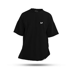 Camiseta Oversized Basic Menalmei Preta