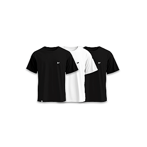 KIT com 3 Camisetas Basic Menalmei