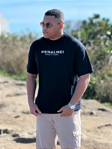 Camiseta Oversized Make It Yours Menalmei Preta