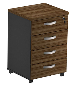 GAVETEIRO VOLANTE 4 GAVETAS 0,46X0,70X0,42M