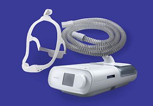 Cpap Auto Dreamstation com umidificador e modem 3G Philips Respironics + Máscara DreamWear
