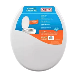 Assento sanitário oval branco - Astra