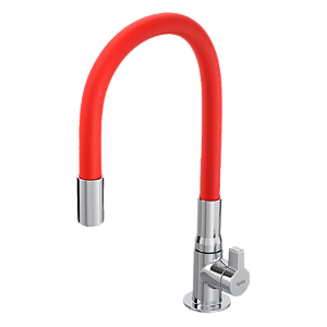 Torneira de bancada para cozinha Hydramotion vermelha