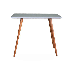 Aparador Retrô Laca com Vidro e Pés Palito