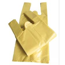Sacola plástica Amarela 40X50  - Pacote 5KG