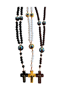 Terço Nossa Senhora Aparecida com Medalha no "Pai Nosso"