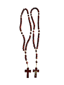 Terço de Madeira Pau Brasil