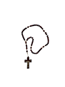 Terço de Madeira Pau Brasil Pequeno