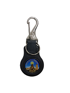 Chaveiro Nossa Senhora Aparecida e São Cristóvão com Gancho