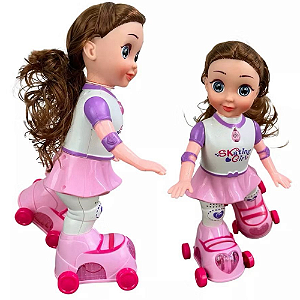 Boneca Patinadora Mágica™ – Patina, Brilha e Encanta!