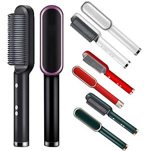 Escova De Cabelo Elétrica Pente De Aquecimento Para Alisador bivolt