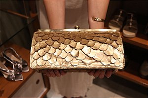 Bolsa Carteira em Pirarucu Ouro