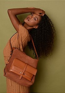 Bolsa Camurça Caramelo