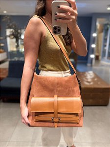 Bolsa Camurça Caramelo