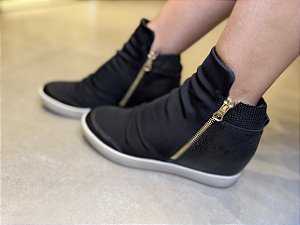 Tênis Cano Alto Neoprene Preto