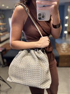 Bolsa Tressê Saco Tela Nude