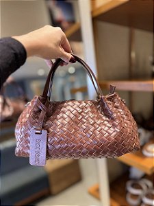 Bolsa Tressê Bowling Conhaque