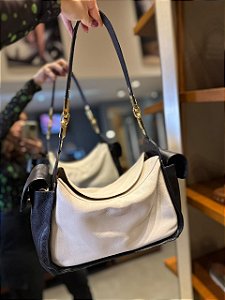 Bolsa Bolsos Laterais Bicolor P&B