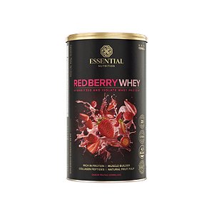 Red Berry Whey Lata 15 Doses Essential Nutrition