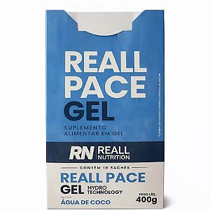 Display 10 unid. Reall Pace Gel Água de Coco 40g Reall Nutrition