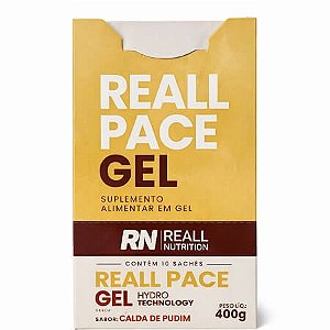 Display 10 unid. Reall Pace Gel Calda de Pudim 40g Reall Nutrition