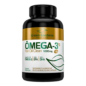 Clean Omega 33% EPA / 22% DHA 240 Cápsulas Green Gardens Nutrition
