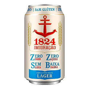 CERVEJA IMIGRACAO - LAGER ZERO CARBO 350ML (LATA)