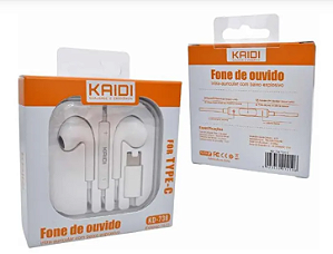 Fone de Ouvido Kaidi Type-c KD-738 TC