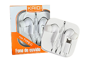 Fone de Ouvido Kaidi Type-c KD-733 TC