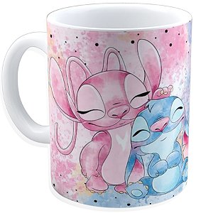 Caneca Personalizada Stitch  – 325ml em Porcelana