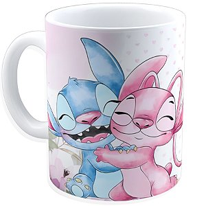 Caneca Personalizada Stitch  – 325ml em Porcelana