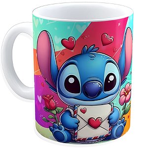 Caneca Personalizada Stitch  – 325ml em Porcelana